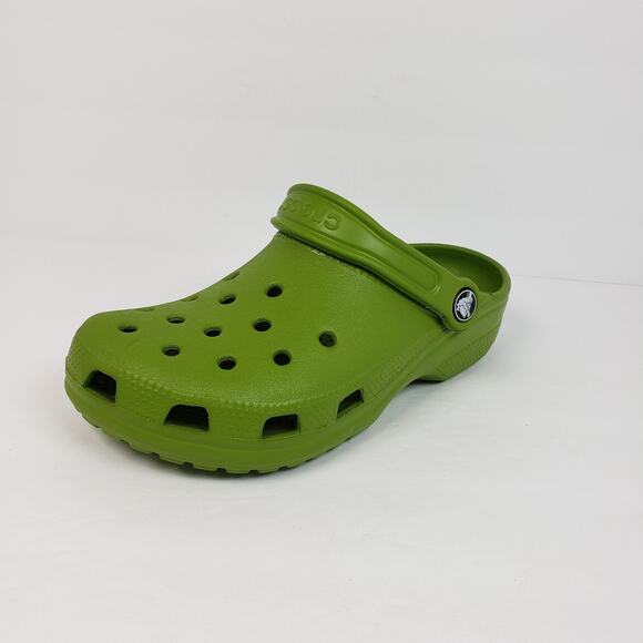 Crocs Classic Womens Size 6 Kids 4Y Green Slip On Comfort Clog Shoes 10001 - Picture 2 of 11